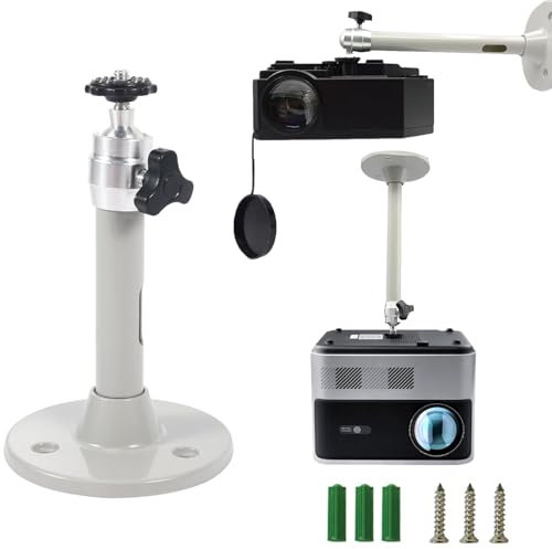 Beamerhalterung,Mini Beamer Deckenhalterung,Universal-Deckenhalterung für Beamer,Aluminiumlegierung Projektor Wanddeckenhalterung,Universal Projektorhalterung,Für kleine Projektoren mit 5kg Gewicht