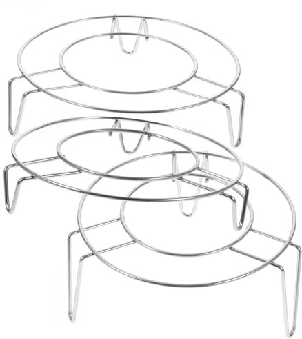 Ciieeo 3pcs Leg Round Steaming Rack Stainless Steel Steamer Rack Steam Basket Steamer for Pot Pot Insert Countertop Wok