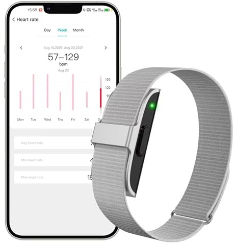Schrittzähler Armband Schmal Fitness Tracker ohne Display Damen Herren Fitness Armband Smart Bracelet ohne App und Handy Schlaftracker Herzfrequenz Fitnessarmband Kalorien Rosegold Silber Schwarz