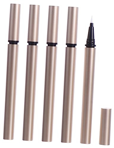 CLISPEED 5pcs Empty Eyeliner Tube Refillable Pen Diy Liquid Eyeliner Container for Makeup Application