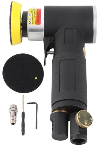 AIR Sander POLISHING Machine Pneumatic Tool Grinding Accessory Small Lightweight Eccentric Rotation for Wood Plastic Metal Marble
