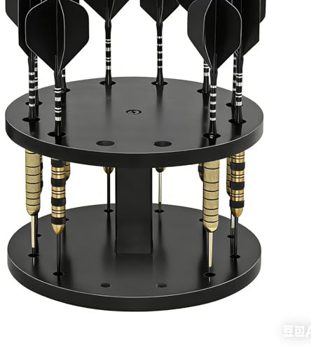 Soporte de dardos – Expositor redondo para mesa – Soporte de almacenamiento para dardos – para bar, salón, sala de juegos en casa