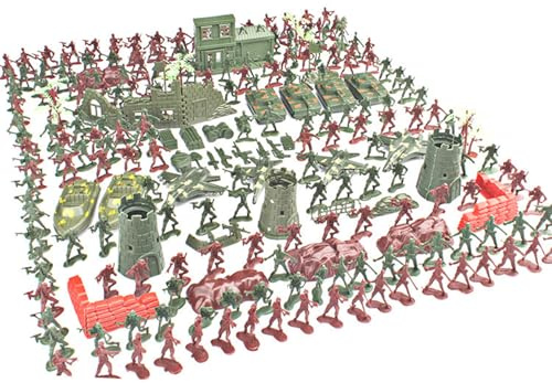 juego-De Soldado: juego-De figuras-De Acción De 100 Piezas, Juguetes Militares Multifuncionales, figuras-Educativas Interactivas | Juguetes Decorativos De Soldado Con Armas Para Niños, Niñas, Niños, J