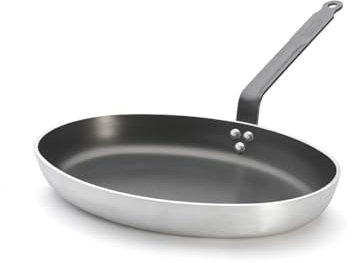 DE BUYER -8481.00 -poele oval choc 5 r. induct° a couv 36cm