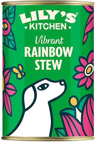 Lily's Kitchen Made with Natural Ingredients Adult Wet Dog Food Tin Vibrant Rainbow Stew 6 x 400g