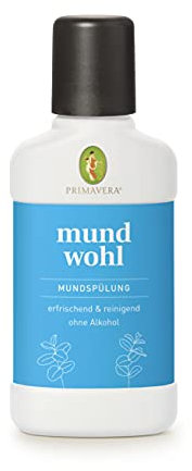 PRIMAVERA Mundwohl Mundspülung 250 ml - Erfrischt in den Tag - Frische, Reinigung, Stärkung - natürlich erfrischende Mundpflege - Mundwasser - vegan