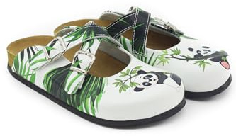 Terlik Sabo Suela de Corcho ST170 Zuecos de Cuero Mules Zapatillas Zapatos Sabot, Mujer