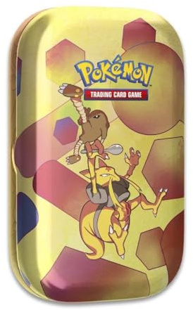 Pokemon TCG: Scarlet & Violett—151 Mini Tin — Kadabra och Hitmonlee (2 Booster-pack, 1 mynt och 1 konstkort)