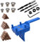 41 PCS Dowel Jig Woodworking Dowel Jig Kit 6/8/10mm Handheld Drill Guide Bit Tools Metal Sleeve Handheld Dowelling Jig