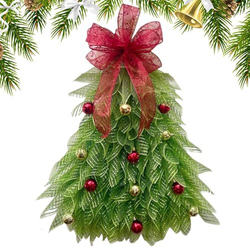 Ghirlanda per porta albero di natale, ghirlanda natalizia per porta d'ingresso