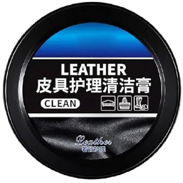 Pasta de limpieza de cuero para sofá, pasta de artículos de cuero, pasta para lavar manchas sin agua G9n0, limpieza multiusos