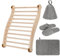 ANNJUC - Carpeta de sauna infrarroja en forma de S, de madera,