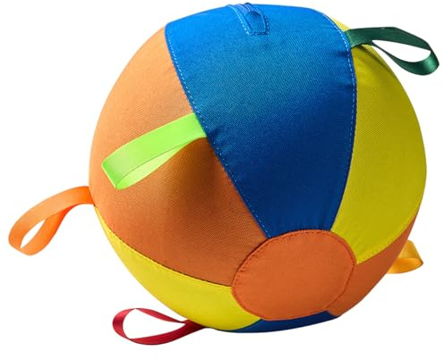 SKENGWEL Pet Inflatable Training Ball, 17.72 in Herding Ball for Dogs, Interactive Dogs Toy for Outdoor Play, Dog Soccer Ball with handle