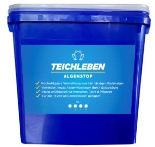 TEICHLEBEN Algenstop Fadenalgenvernichter - Algenentferner für Gartenteiche Größe 2Kg