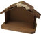 dekoprojekt Krippenstall Stall mit Komet: WeihnachtsSzene, Holz, Braun