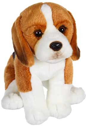 GIPSY TOYS - sitzender Hund 25 cm Beagle - Kuscheltier für Kinder - in 8 verschiedenen Modellen erhältlich - 071526