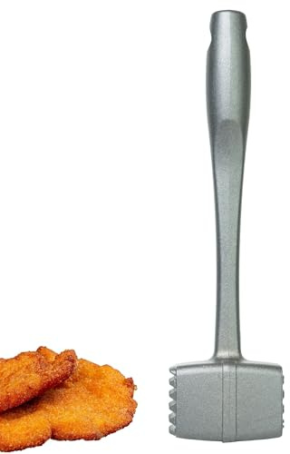 Thiru Premium Attendrisseur à Viande - Marteau à Viande pour escalopes, côtelettes, Steaks - Tête de Marteau avec Deux Surfaces de Frappe - ménage la Viande - Made in Germany