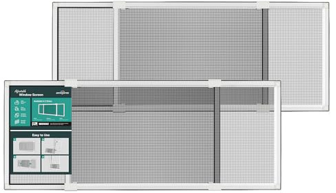 Paramondo Expandable Window Screen, Horizontal (10 H x 19.6 - 36 W, 2 Pack) Adjustable Window Screens, Replacement Window Screens for House Windows