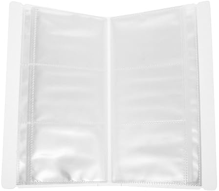 MAGICLULU Álbum Transparente para Tarjetas y Postales con Fundas Resistentes De PP Coleccionista De Billetes y Entradas Almacenamiento Multipropósito