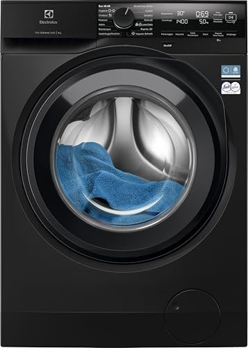 Electrolux Lavatrice Frontale Serie 700 SteamCare EW7F49DG, 9 kg, Classe A, Programma Vapore Refresh, Tecnologia SensiCare+ – Lavaggio preciso e rapido, QuickCare 69 min, CareDrum, 72 dB, Nero