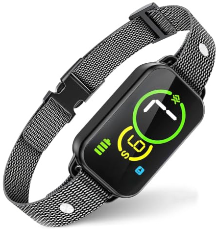 Anti Bark Collar for Dogs, Bark Collar for Small Medium Dogs Stop Barking - Rechargeable No Shock Dog Barking Collar with Beep &Vibration - 7 Adjustable Sensitivity (IP67 Waterproof)