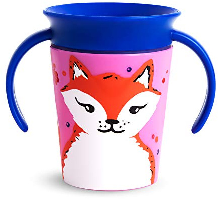 Munchkin Miracle 360 WildLove träningsmugg, 177 ml (6 oz), räv