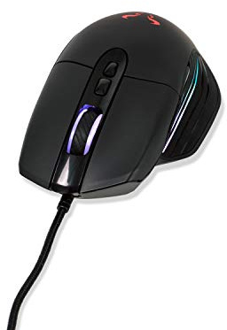 RIOTORO Nadix MR-807I Gaming Maus 10000 DPI optischer Sensor RGB LED 16 mio Farben 7 programmierbare Tasten