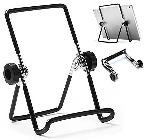 calistar VOVIGGOL Adjustable Tablet Stand Holder, Non-Slip Foldable Holder Cradle Fit for 9-12.9 Tablets, iPad, Samsung and Kindle Fire, Display Stand Picture Frame Stand for Photos (Large Black)
