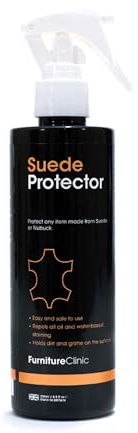 Spray protecteur pour daim Furniture Clinic – Utilisé pour protéger les chaussures, sacs, vêtements et canapés en daim. Repousse les taches et retient la saleté sur la surface - 250 ml