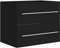 vidaXL Waschbeckenunterschrank Schwarz 60x38,5x48 cm Holzwerkstoff