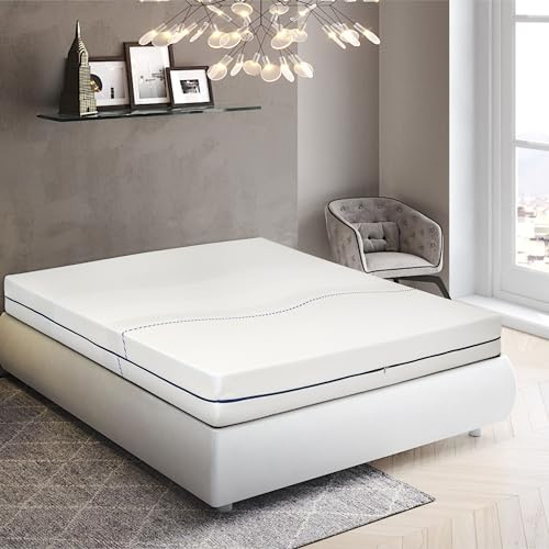 Flexinn Sunny - Materasso Memory completamente sfoderabile, rigidità 7 su 10, Antiacaro, Anallergico, alto 18cm reali. (90x200)