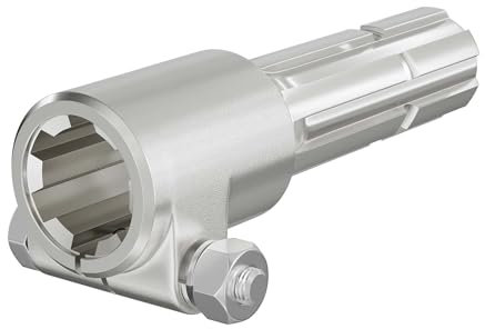 WilTec Toma de Fuerza, PTO 160 mm Casquillo con Eje Estriado 1 3/8 6 Eje de Salida 1 3/8 6 Tractor