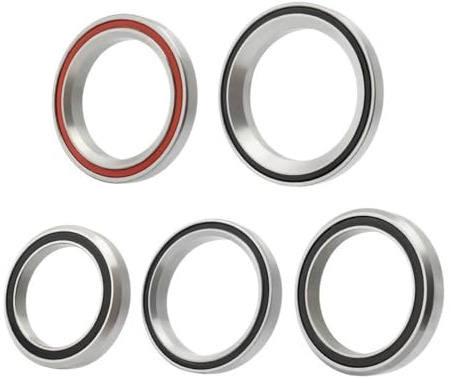 LUOKEKE Cykelheadset 2 st cykel headset lager 38 39 41 41,8 46,9 mm allmänna reparationslager MTB styrlager cykeltillbehör cykelheadset (38 mm)