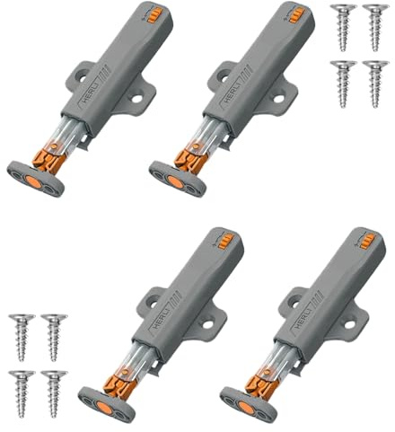 4 PCS Push to Open Door Catches Heavy Duty,Door Catch,High-Quality Strong Push to Open Door Catches for Kitchen Door Drawer,Cabinet PushPush to Open Latch,Push Opener Door Catch Latch
