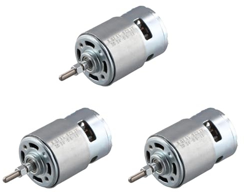Cwmiibili 3X 755 DC Motor for Weed Trimmer 21V Grass Cutter Motor with Long Shaft for Efficient Weed Cutting and Trimming