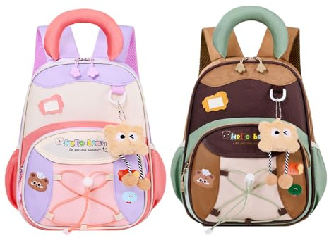 Nuyhadds Zainos Per Bambini - Pacchetto Avventure Con Di Colore, Attrezzatura Per Lo Studio Dei Giovani, Custodia Da Viaggio Per L'asilo, Borsa Per Il Viaggio Delle Vacanze | Color Block Per