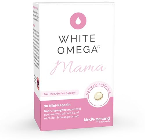 Premium Omega-3 Kapseln – für Mama & Baby – 293 mg DHA und 173 mg EPA – vor, während & nach der Schwangerschaft – sicheres & frisches Omega-3 – einfache Einnahme (90 Stück (1er Pack))