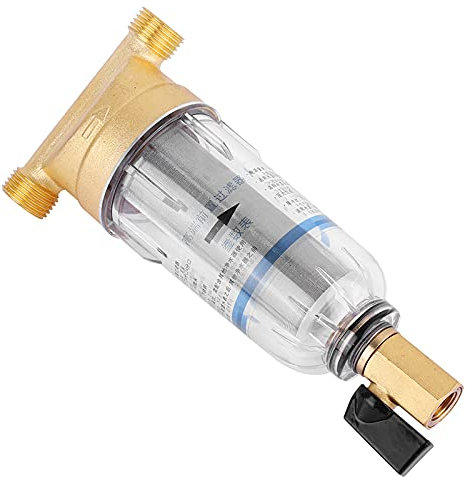 Filtro Sedimenti Riutilizzabile per Rubinetto - Spin Down Prefiltro 3/4 Maschio per Pozzo e Casa, Depuratore Acqua per Rimuovere Impurità, Acqua Pura per Uso Domestico