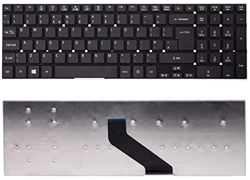 Teclado de repuesto para laptop Acer E5-571, E5-571G, E1-572, E1-532, E15, E5-511, E5-511G, ES1-531, ES1-731, ES1-711, E5-511P, E5-521, E5-521 G UK Layout Inglés Teclado sin retroiluminación sin marco