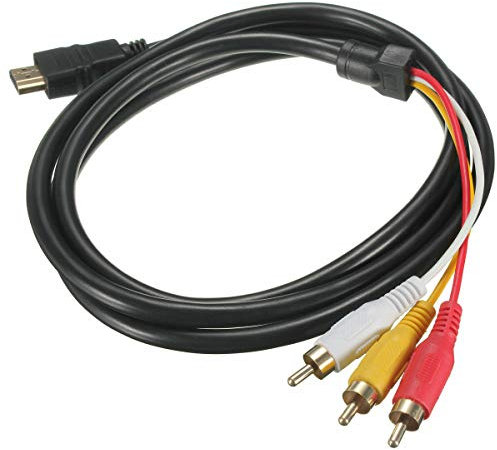 Câble adaptateur HDMI mâle 1080p vers 3RCA sortie audio vidéo AV 1,5 m