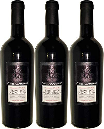 Conte di Campiano Primitivo Di Manduria Sessantuno trocken (3 x 0.75 l)