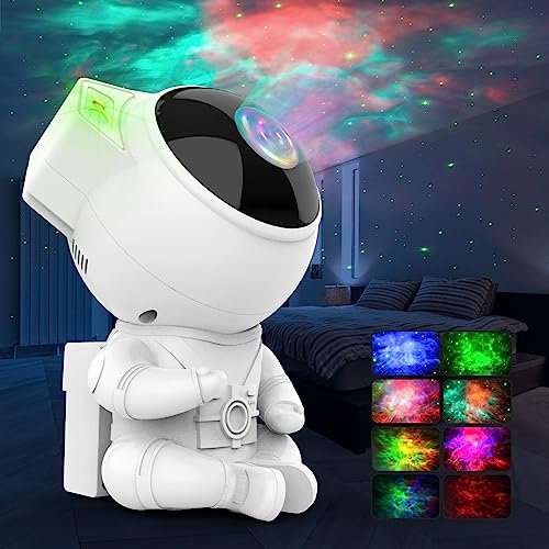 Astronaut Galaxy Projector,Night Light with Colourful Nebulae,Space Projector for Kids Room Decor Aesthetic Bedroom,Gifts for Children and Adults