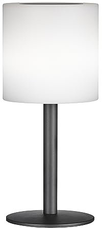 FHL lätt! | Batteridriven bord Lesina | 1 x LED 0,5 W inkl. – 40 lumen – 3 000 Kelvin | sandsvart | justerbar i tre nivåer | med knapp och fjärrkontroll i 3 steg