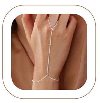 VIROMY Pulsera Mujer Plata/Oro/Ajustable Bracelet Anillos y Pulseras Ligeros Chapados en Oro de 14 Quilates o en Plata(STYLE2)