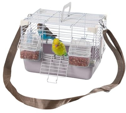 Vogeltransportbox | Tragbare Wellensittich-Transportbox - Mit Tragegriff & Robustes Kleintierzubehör Für Nymphensittiche, Pfirsichköpfchen Und Perlaustriche