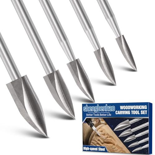 Outils de sculpture sur bois à tige de 3 mm pour outils rotatifs, outils de gravure, jeu de forets pour le perçage, la gravure et la sculpture sur bois, artisanat DIY