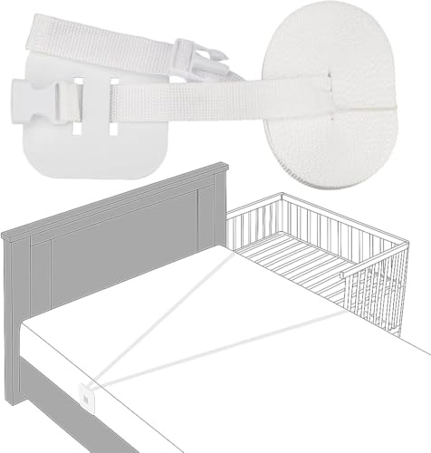 JClorix Beistellbett Gurt 8m x 2,6cm, Universeller Gurt für Babybett, Verstellbarer Befestigungsgurt zur Ergänzung des Schutzes von Beistellbetten, Boxspringbetten, Wiegen und Klappbette