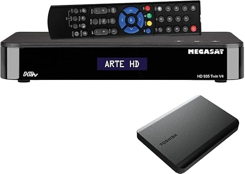 Megasat HD 935 Twin V4 – Twin-Sat-Receiver, 1 TB Festplatte – Schwarz