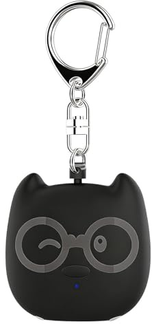 Alarma Personal,con Luz, Llavero Cute y Portátil | Alarmas de Seguridad para Mujeres para Llevar Consigo - Dispositivo de Protección Personal en Llavero para Mujeres, Hombres, Niños, Mayores y