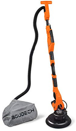 Levigatrice orbitale a giraffa per soffitto muro parete o cartongesso. (750W tubo aspirazione + sacco raccolta + 6 dischi)